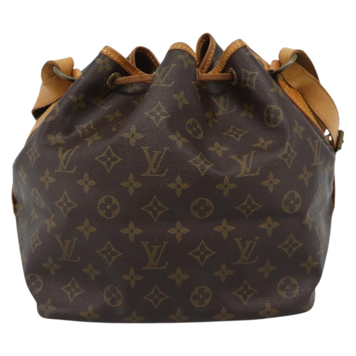 LOUIS VUITTON Monogram Petit Noe Shoulder Bag M42226 LV Auth 189793A