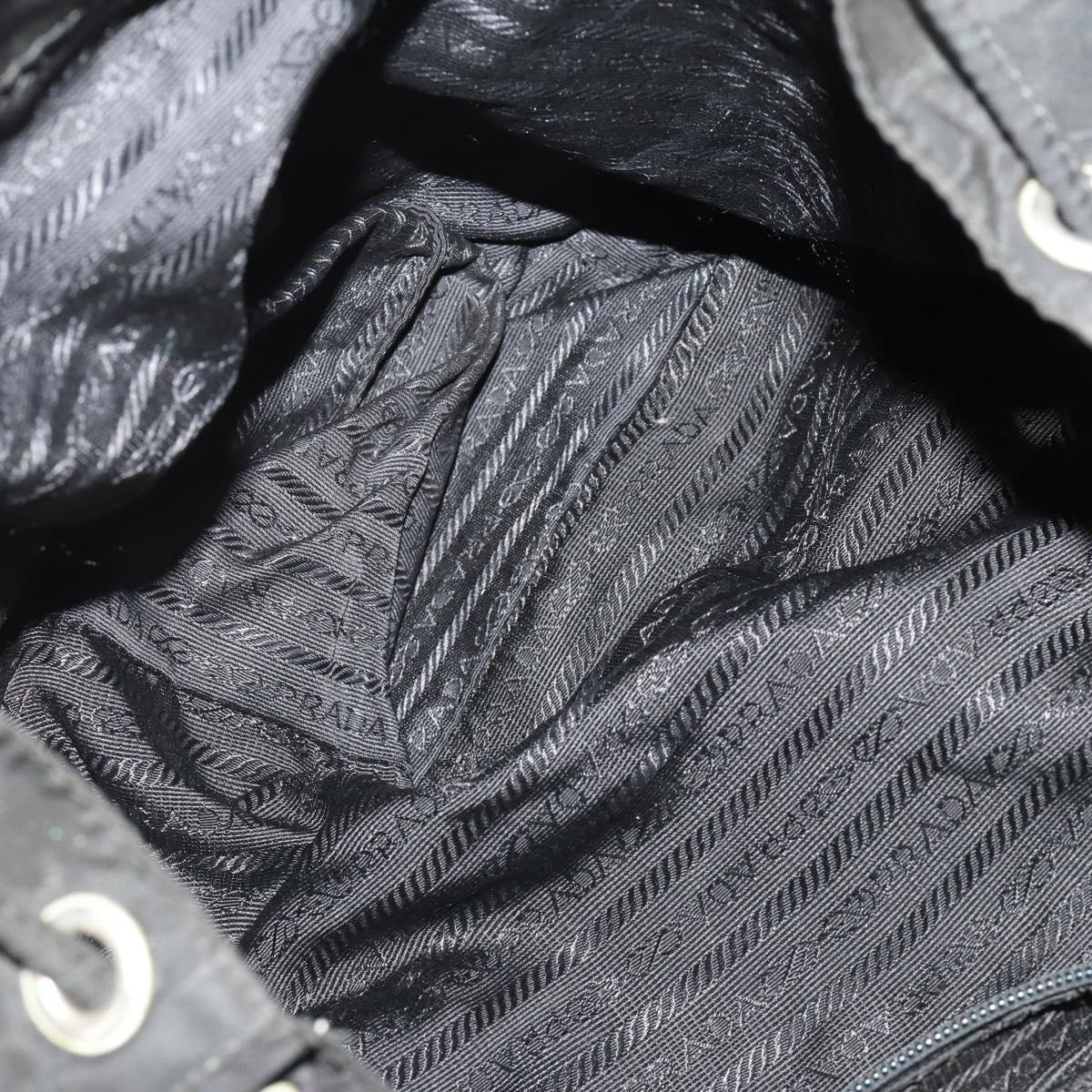 PRADA Hand Bag Nylon 3 Set Black Brown khaki Auth 189799