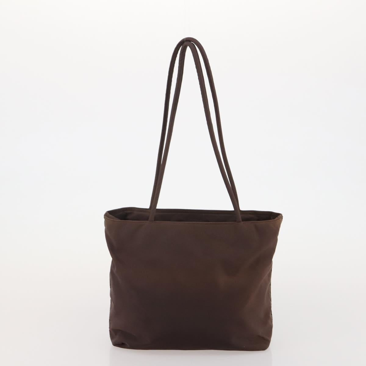 PRADA Hand Bag Nylon 3 Set Black Brown khaki Auth 189799