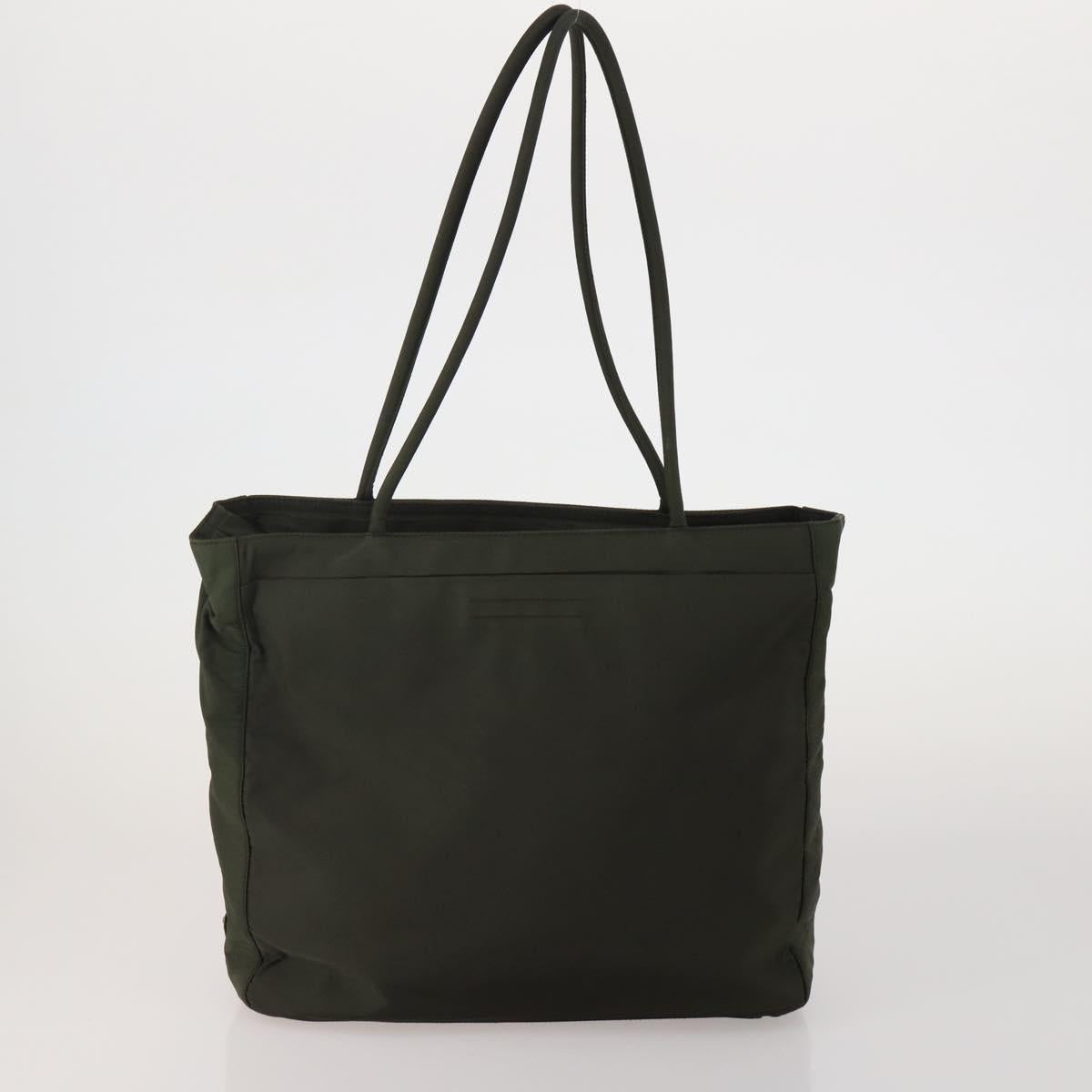 PRADA Hand Bag Nylon 3 Set Black Brown khaki Auth 189799