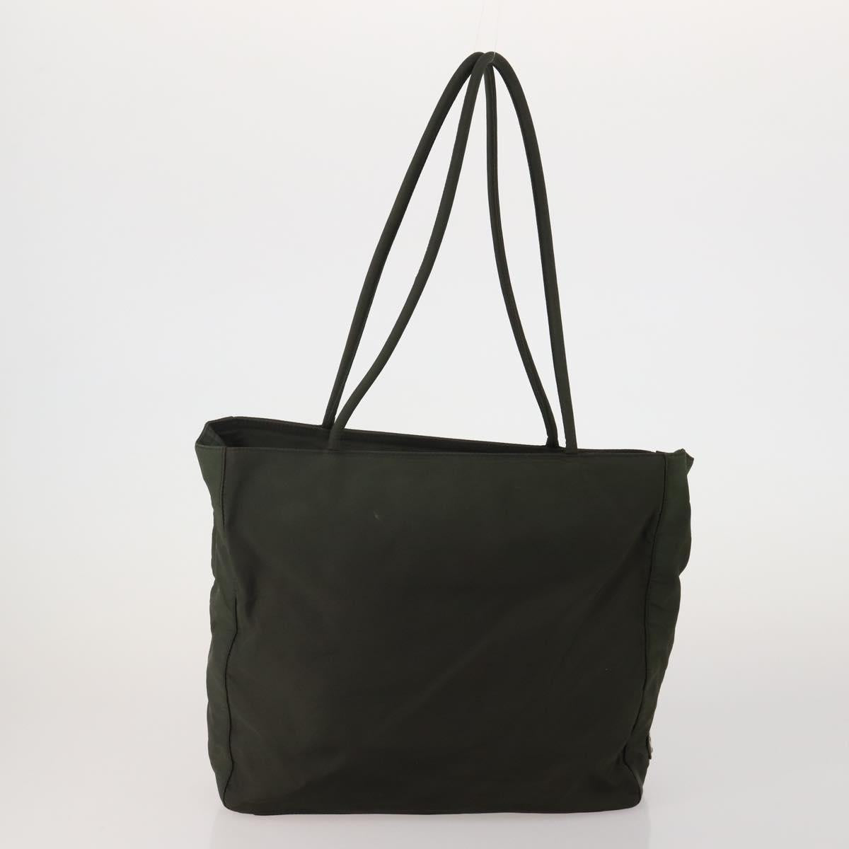 PRADA Hand Bag Nylon 3 Set Black Brown khaki Auth 189799