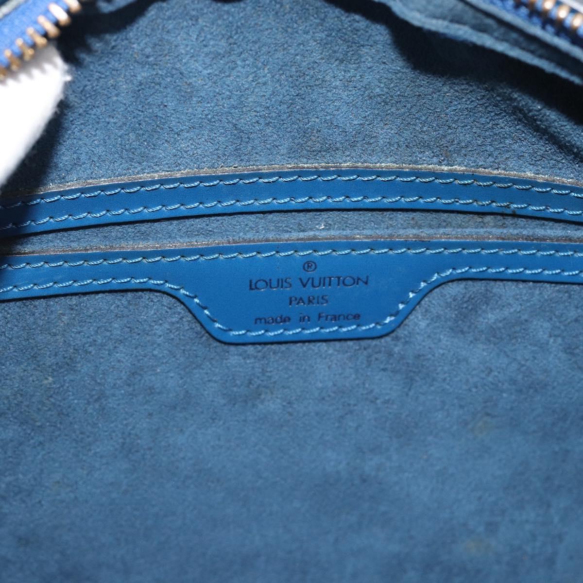 LOUIS VUITTON Epi Soufflot Hand Bag Blue M52225 LV Auth 189801A