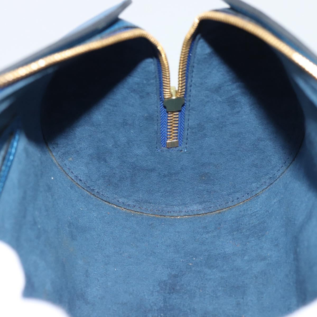 LOUIS VUITTON Epi Soufflot Hand Bag Blue M52225 LV Auth 189801A