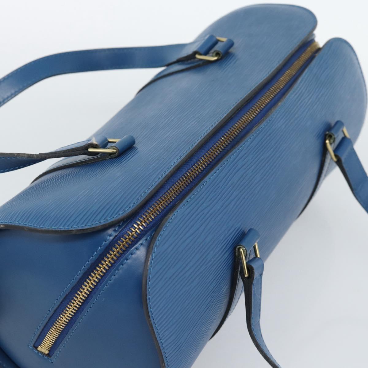 LOUIS VUITTON Epi Soufflot Hand Bag Blue M52225 LV Auth 189801A