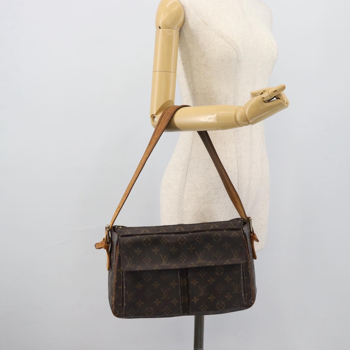 LOUIS VUITTON Monogram Viva Cite GM Shoulder Bag M51163 LV Auth 189808
