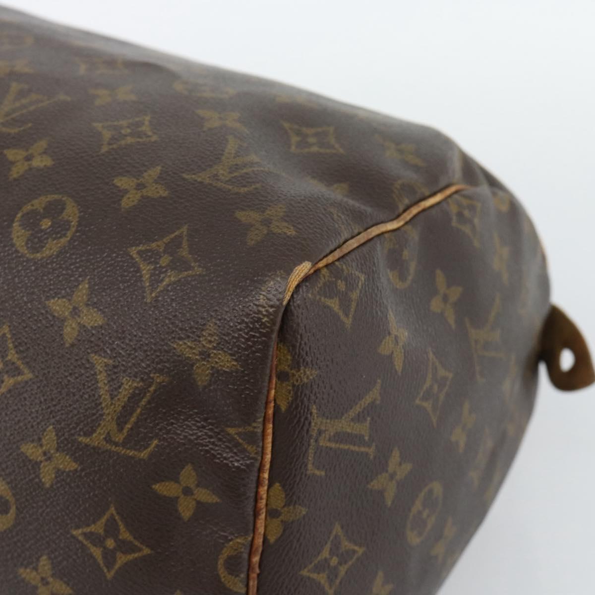 LOUIS VUITTON Monogram Speedy 30 Hand Bag M41526 LV Auth 189818