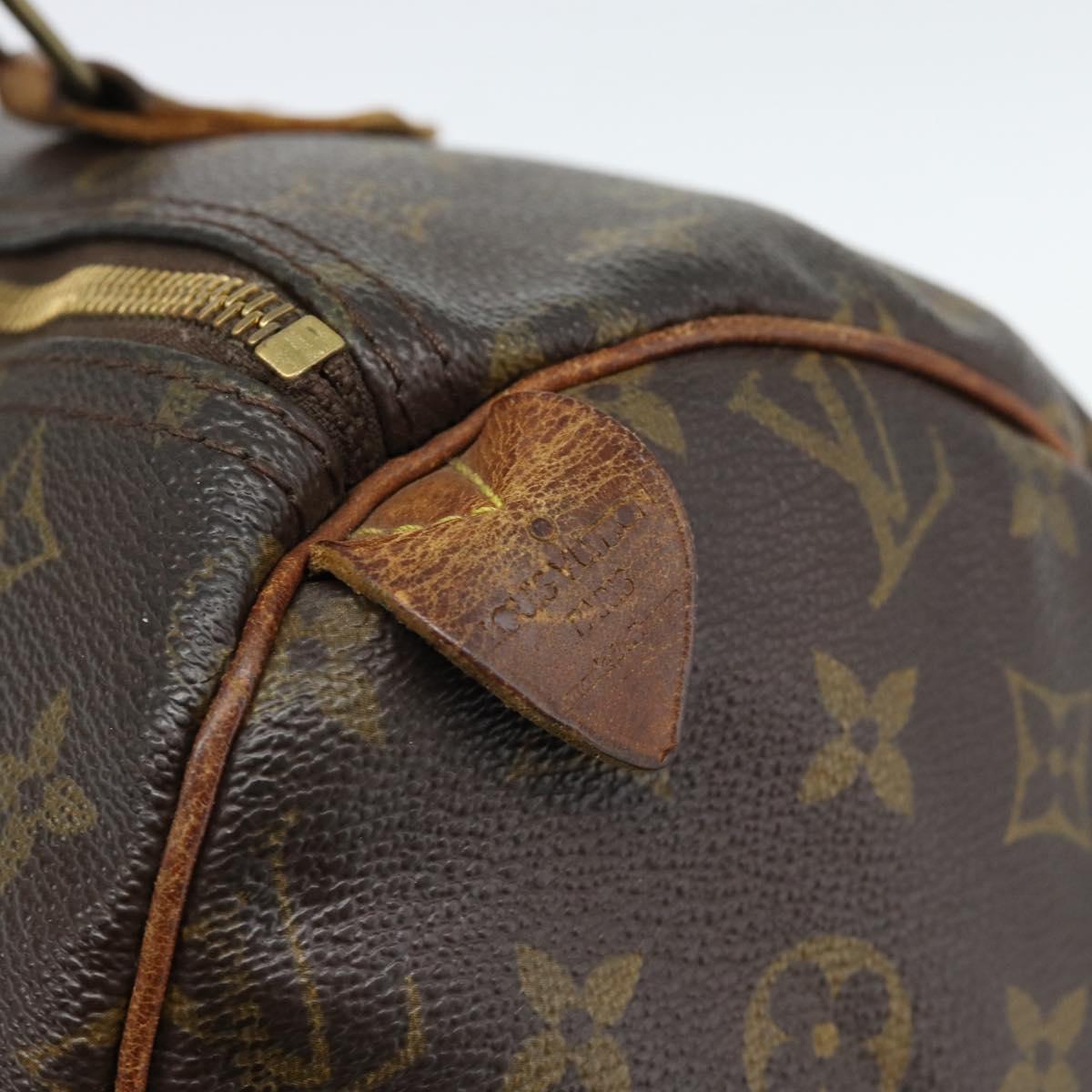 LOUIS VUITTON Monogram Speedy 30 Hand Bag M41526 LV Auth 189818