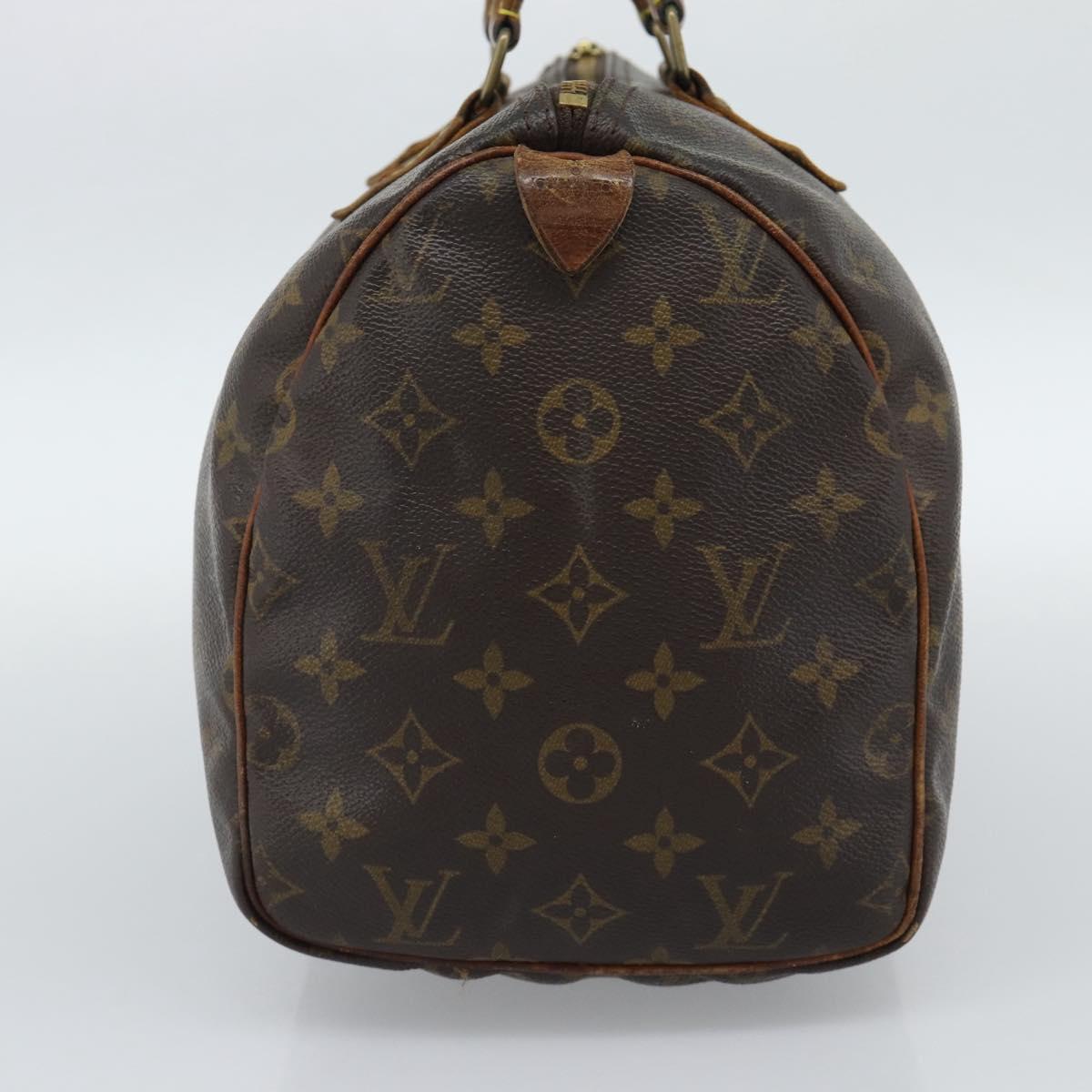 LOUIS VUITTON Monogram Speedy 30 Hand Bag M41526 LV Auth 189818