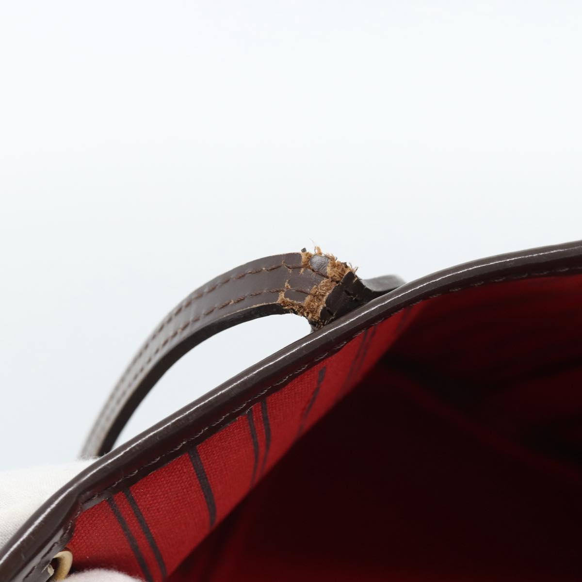 LOUIS VUITTON Damier Ebene Neverfull PM Tote Bag N51109 LV Auth 189833