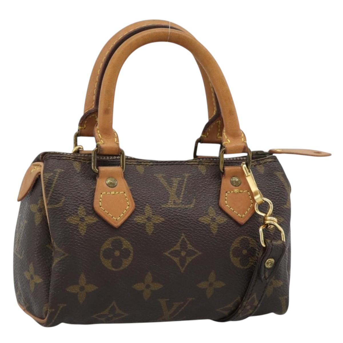 LOUIS VUITTON Monogram Mini Speedy Hand Bag M41534 LV Auth 189845A