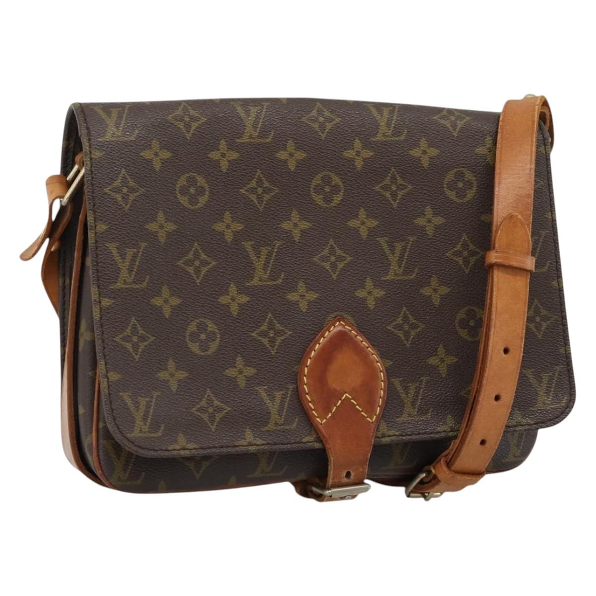 LOUIS VUITTON Monogram Cartouchiere GM Shoulder Bag M51252 LV Auth 189855