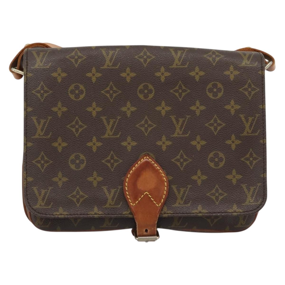 LOUIS VUITTON Monogram Cartouchiere GM Shoulder Bag M51252 LV Auth 189855