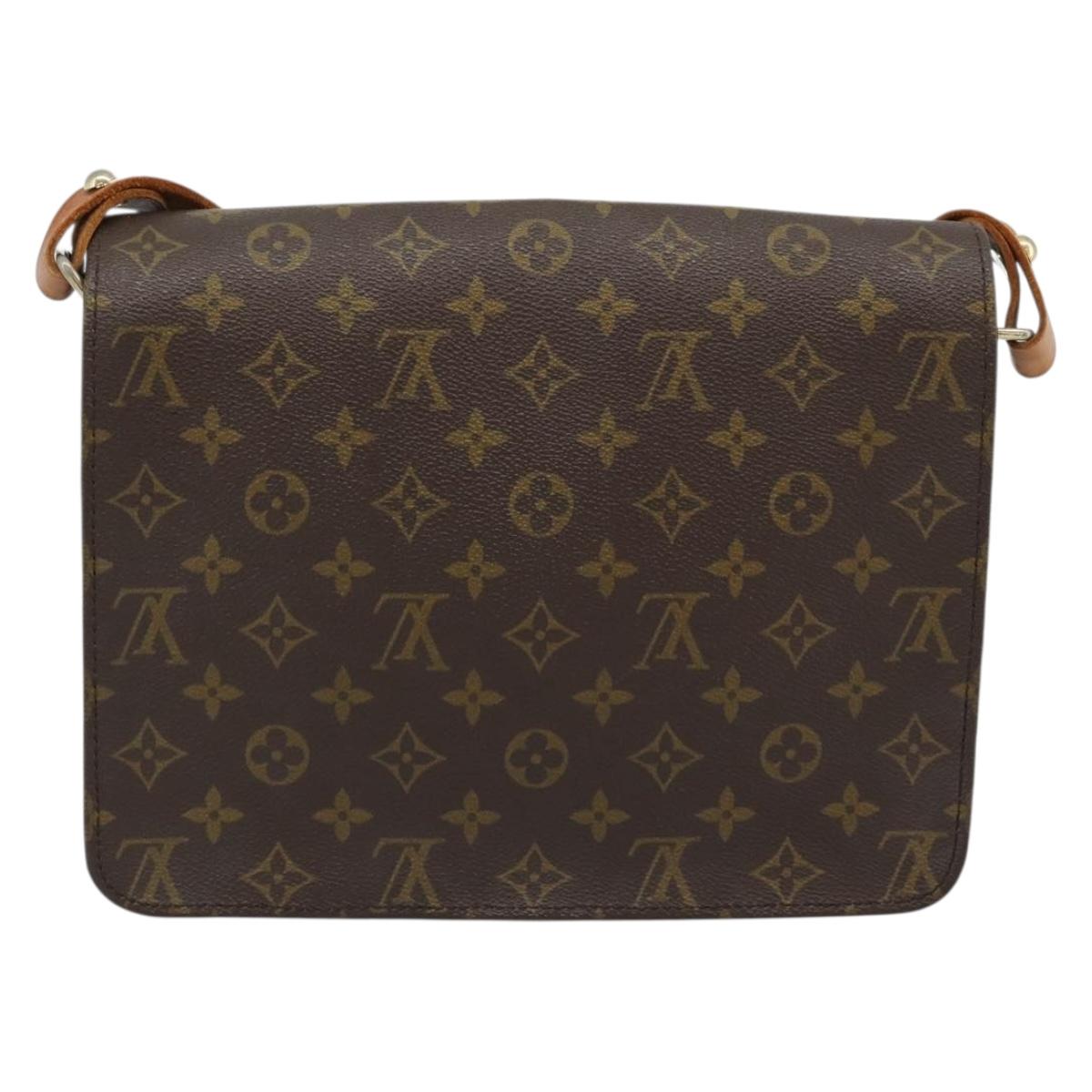 LOUIS VUITTON Monogram Cartouchiere GM Shoulder Bag M51252 LV Auth 189855