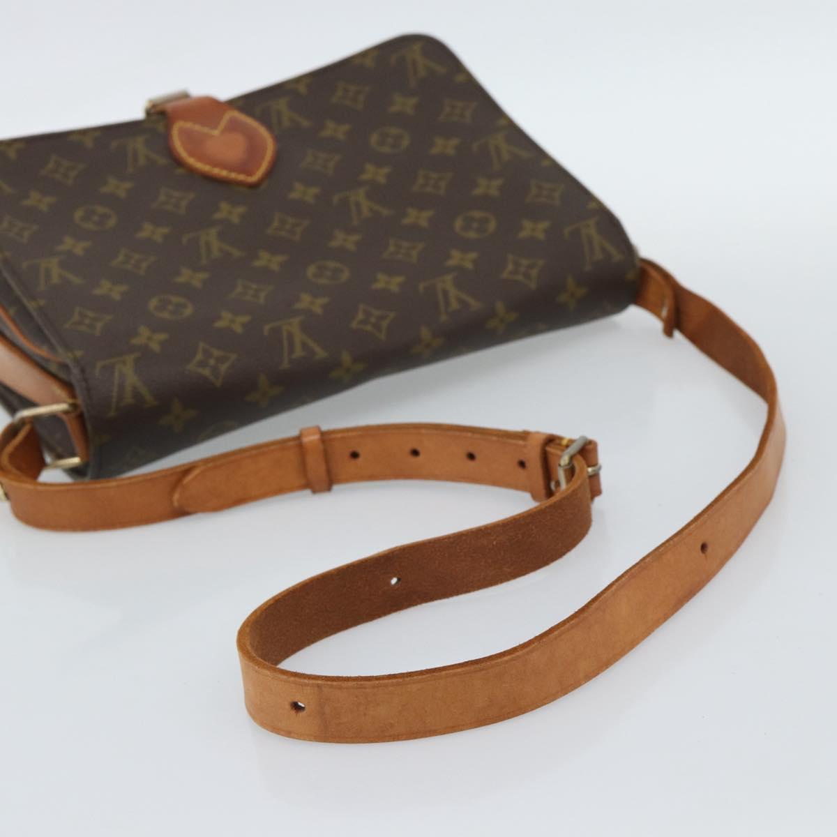 LOUIS VUITTON Monogram Cartouchiere GM Shoulder Bag M51252 LV Auth 189855