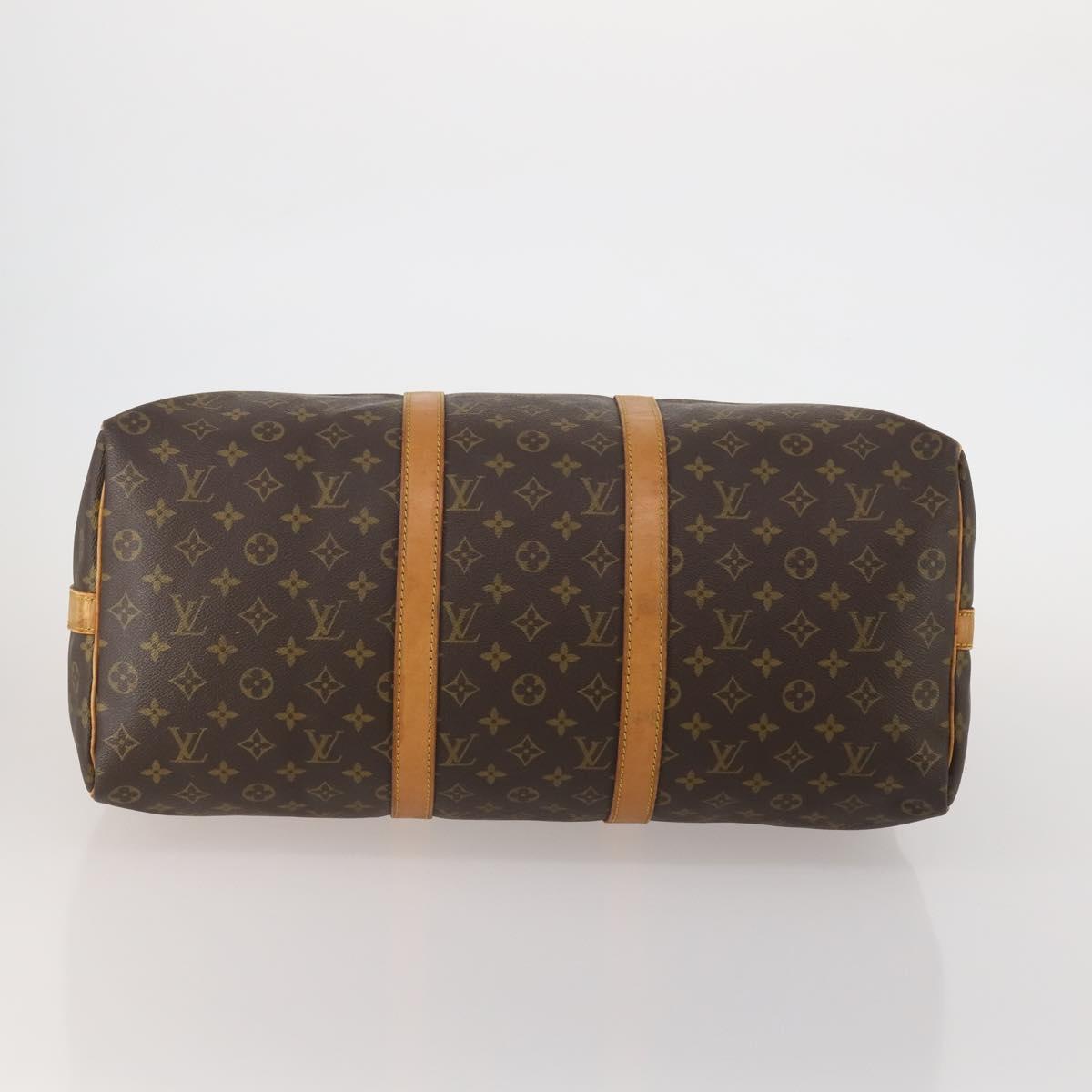LOUIS VUITTON Monogram Keepall Bandouliere 50 Boston Bag M41416 LV Auth 189856