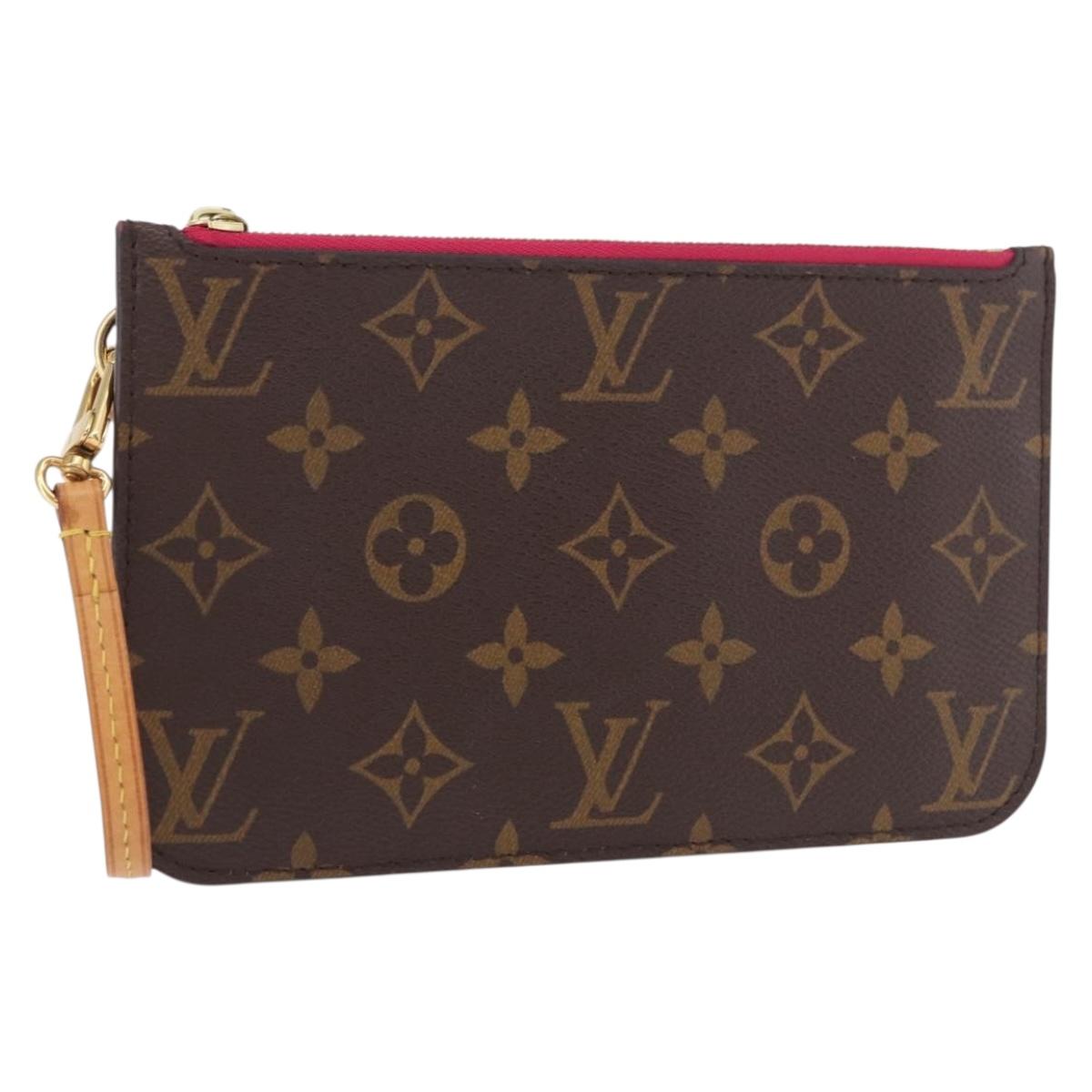 LOUIS VUITTON Monogram Neverfull PM Pouch LV Auth 189861A