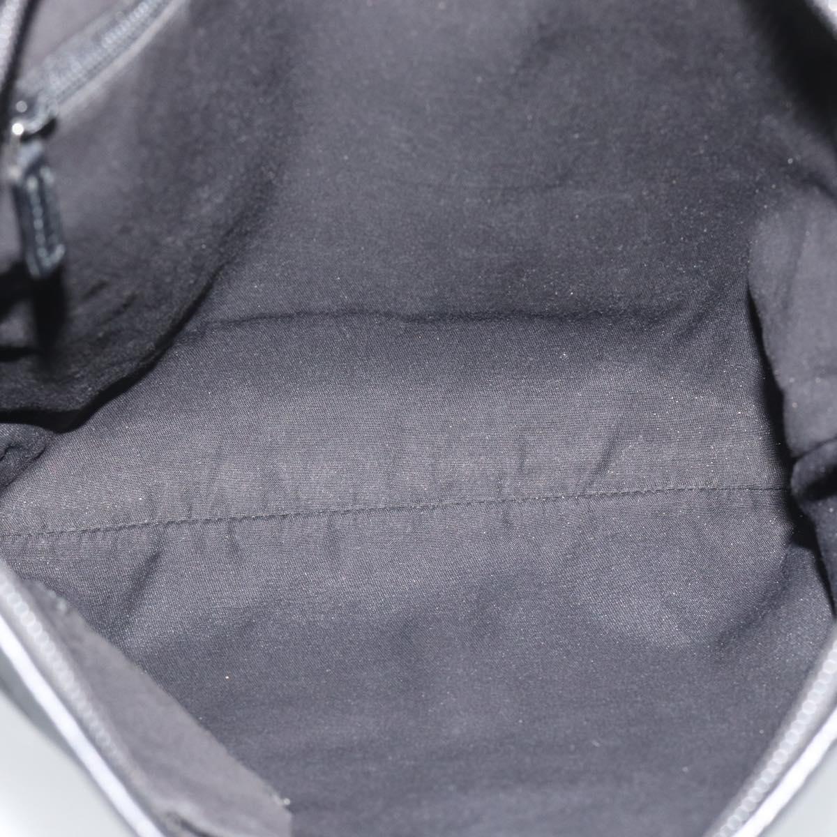 GUCCI GG Canvas Shoulder Bag Nylon Black Silver 268642 Auth 189865A