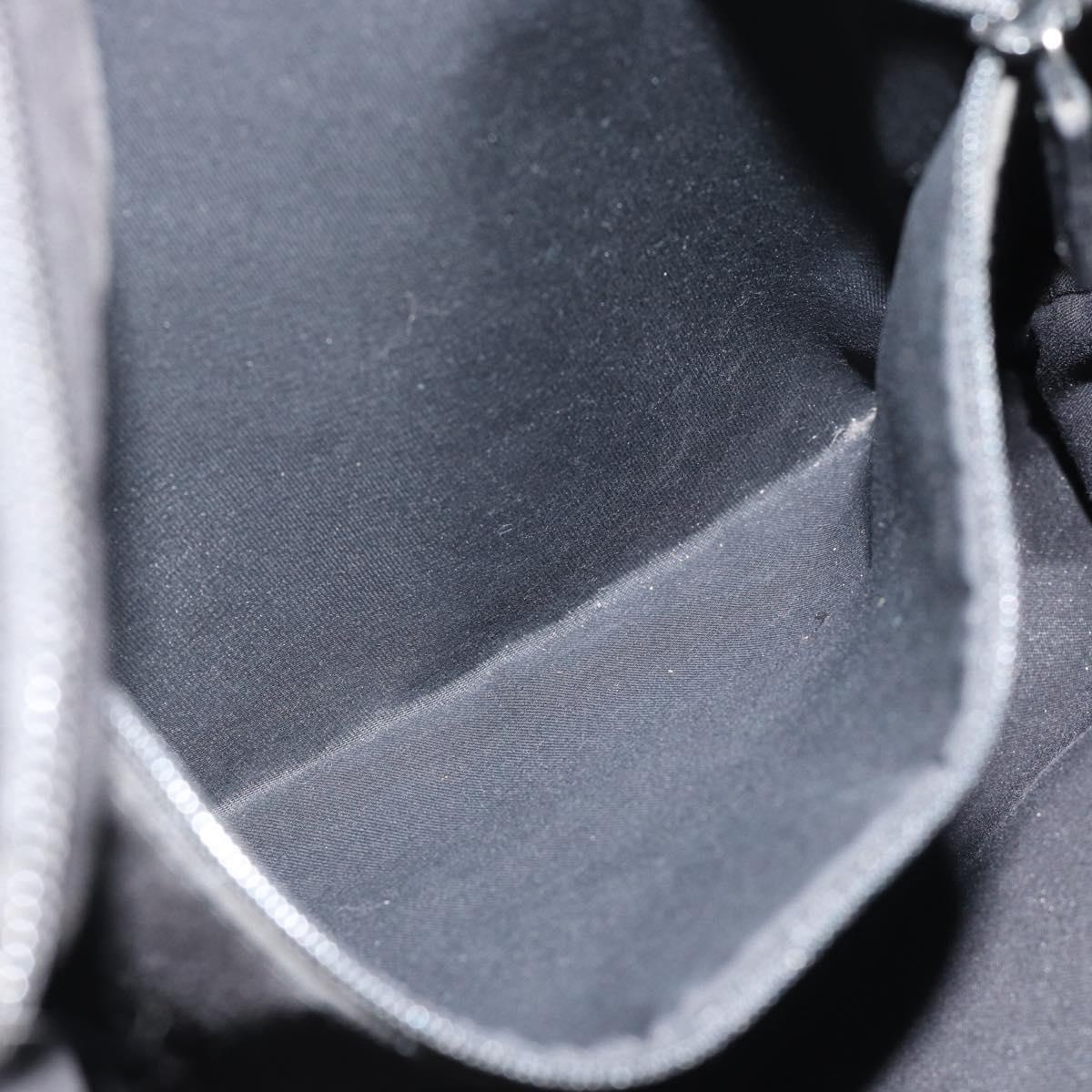GUCCI GG Canvas Shoulder Bag Nylon Black Silver 268642 Auth 189865A