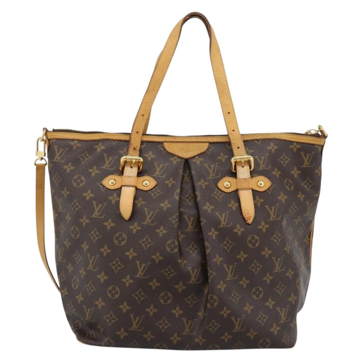 LOUIS VUITTON Monogram Palermo GM Tote Bag M40146 LV Auth 189868