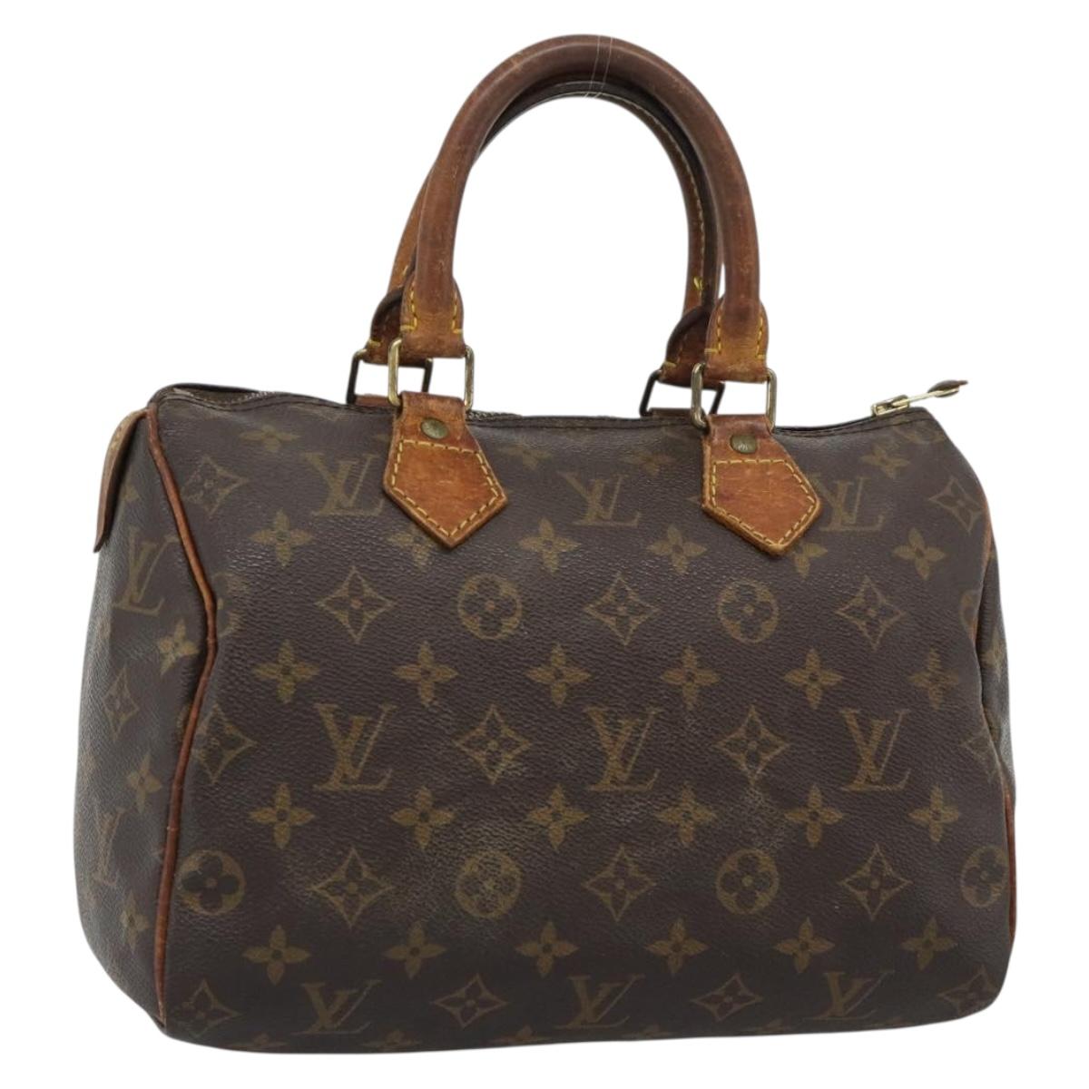 LOUIS VUITTON Monogram Speedy 25 Hand Bag M41528 LV Auth 189873