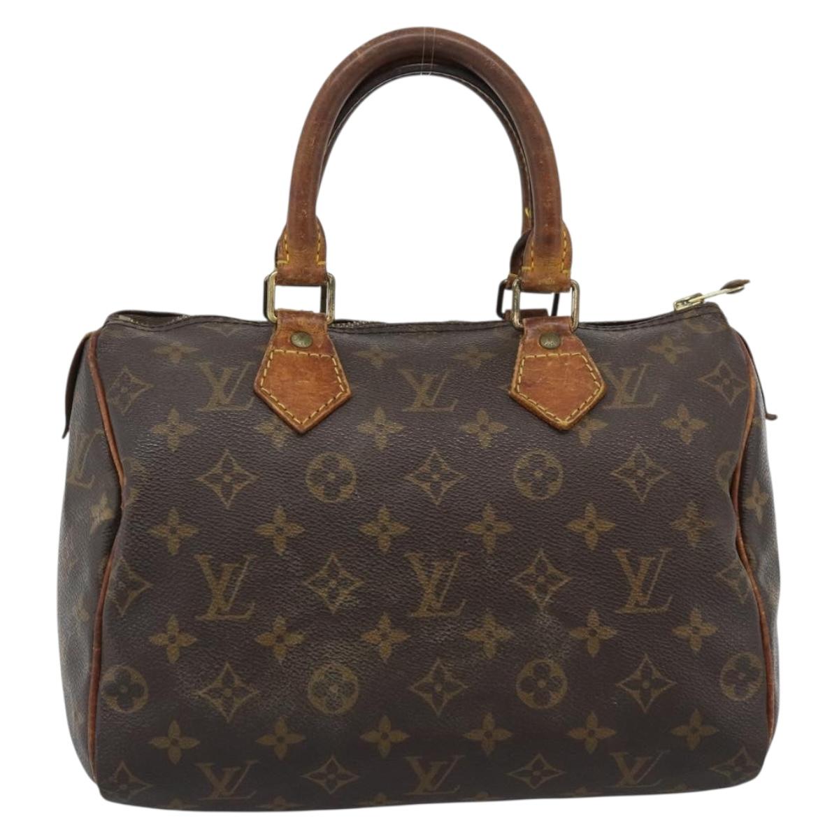 LOUIS VUITTON Monogram Speedy 25 Hand Bag M41528 LV Auth 189873