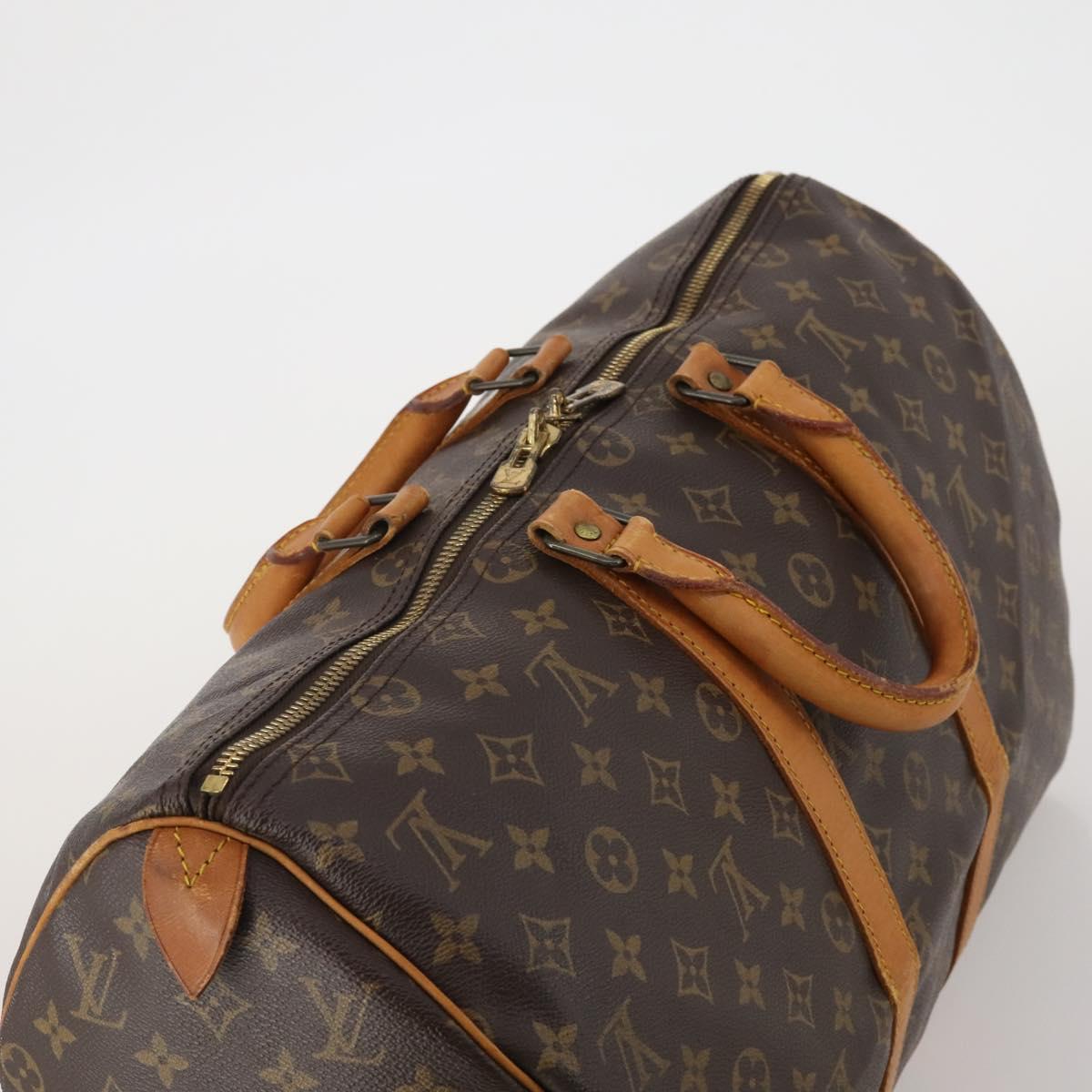 LOUIS VUITTON Monogram Keepall 45 Boston Bag M41428 LV Auth 189882