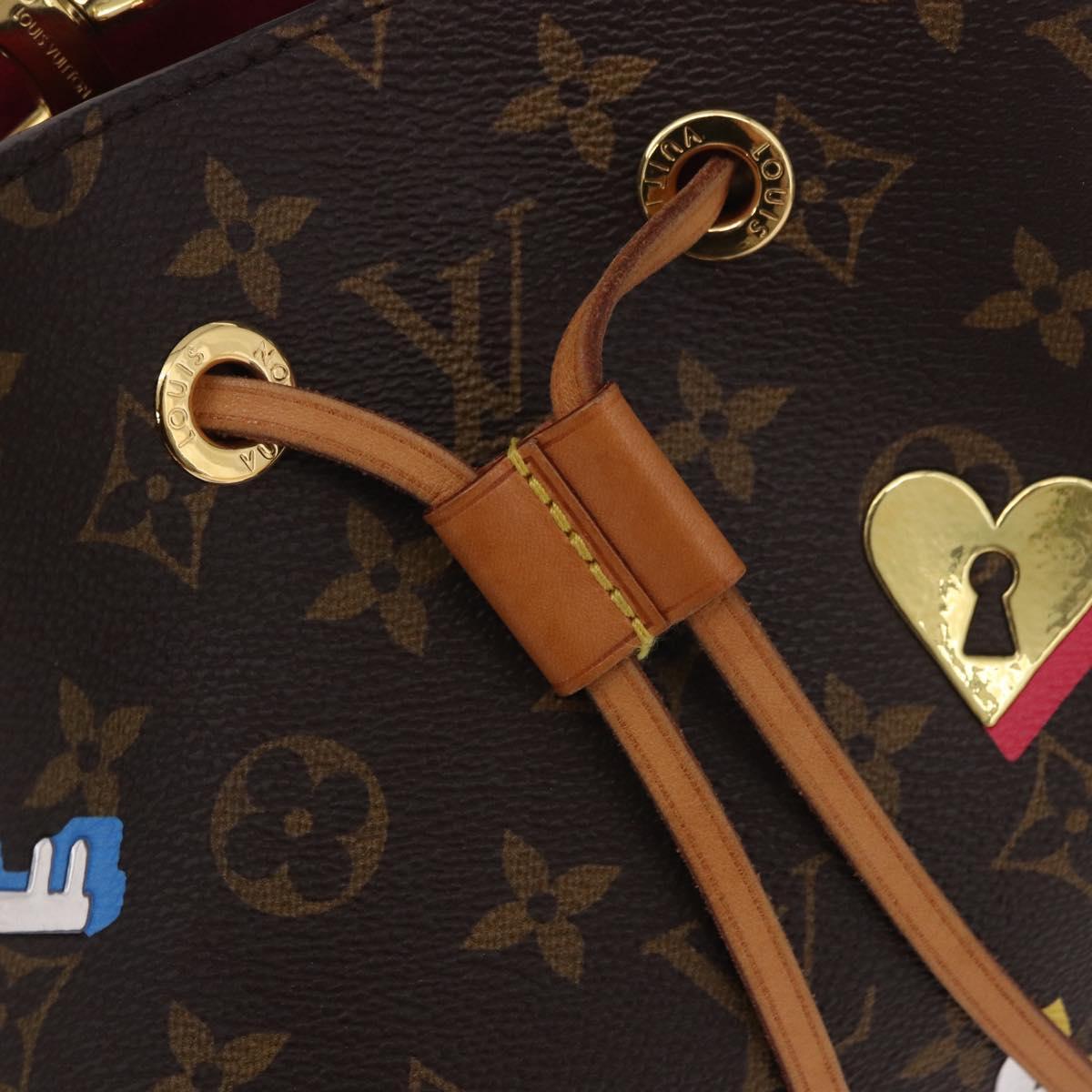 LOUIS VUITTON Monogram Love Rock Neo Noe MM Bag M46473 LV Auth 189885SAM