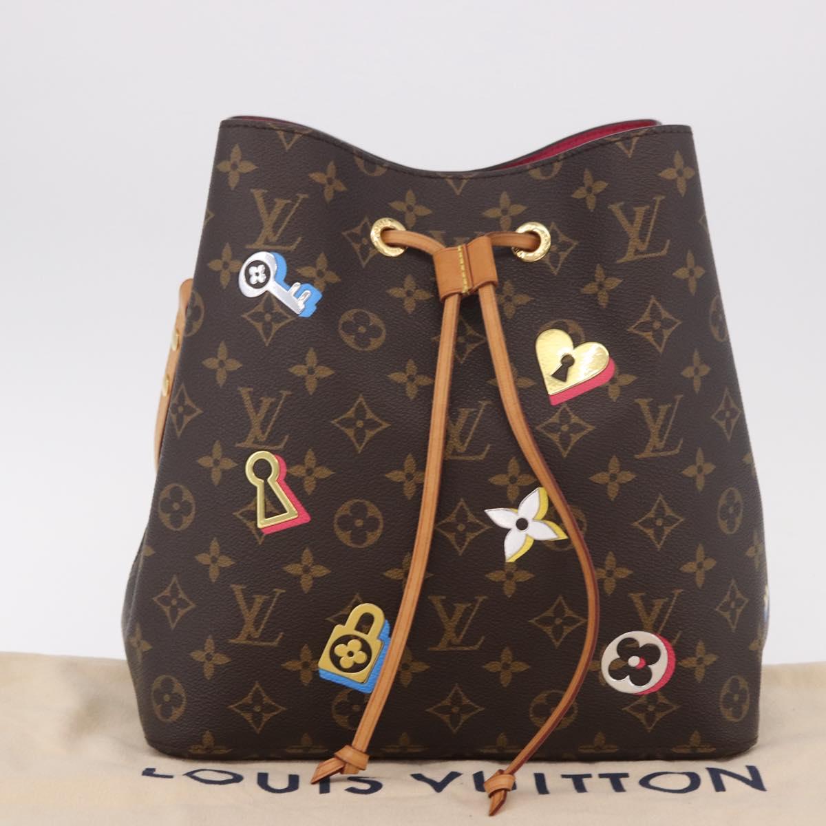 LOUIS VUITTON Monogram Love Rock Neo Noe MM Bag M46473 LV Auth 189885SAM