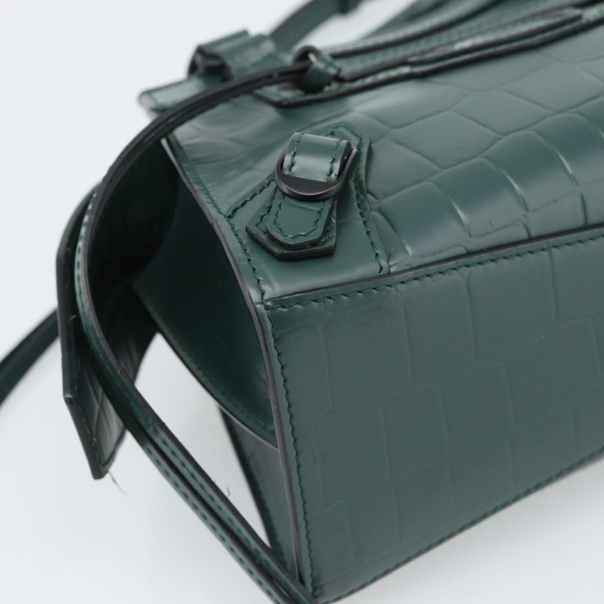 BALENCIAGA Neo Classic City Hand Bag Leather 2way Green 638524 Auth 189890SM