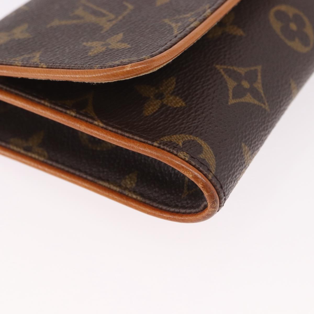 LOUIS VUITTON Monogram Pochette Twin GM Shoulder Bag M51852 LV Auth 189895A