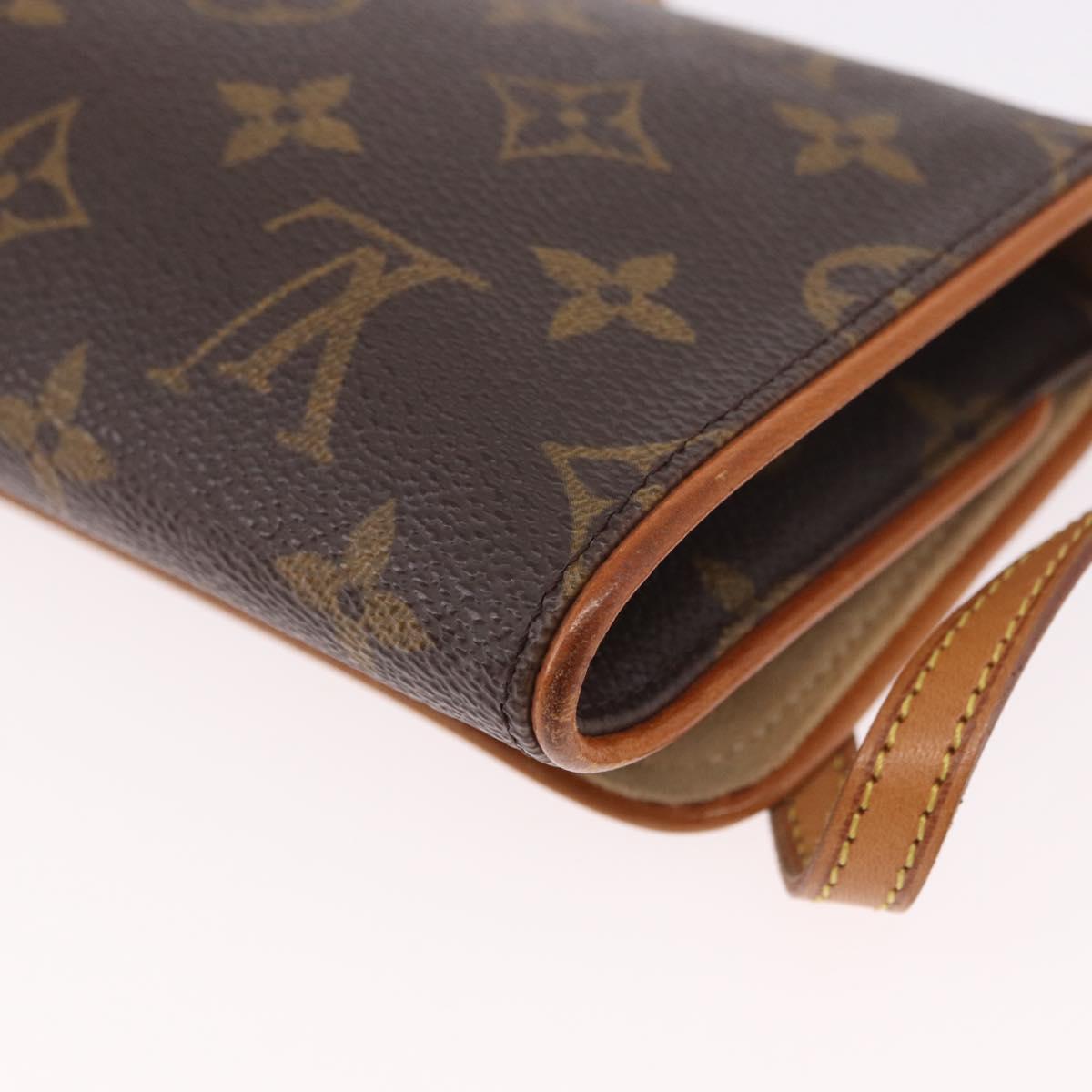 LOUIS VUITTON Monogram Pochette Twin GM Shoulder Bag M51852 LV Auth 189895A
