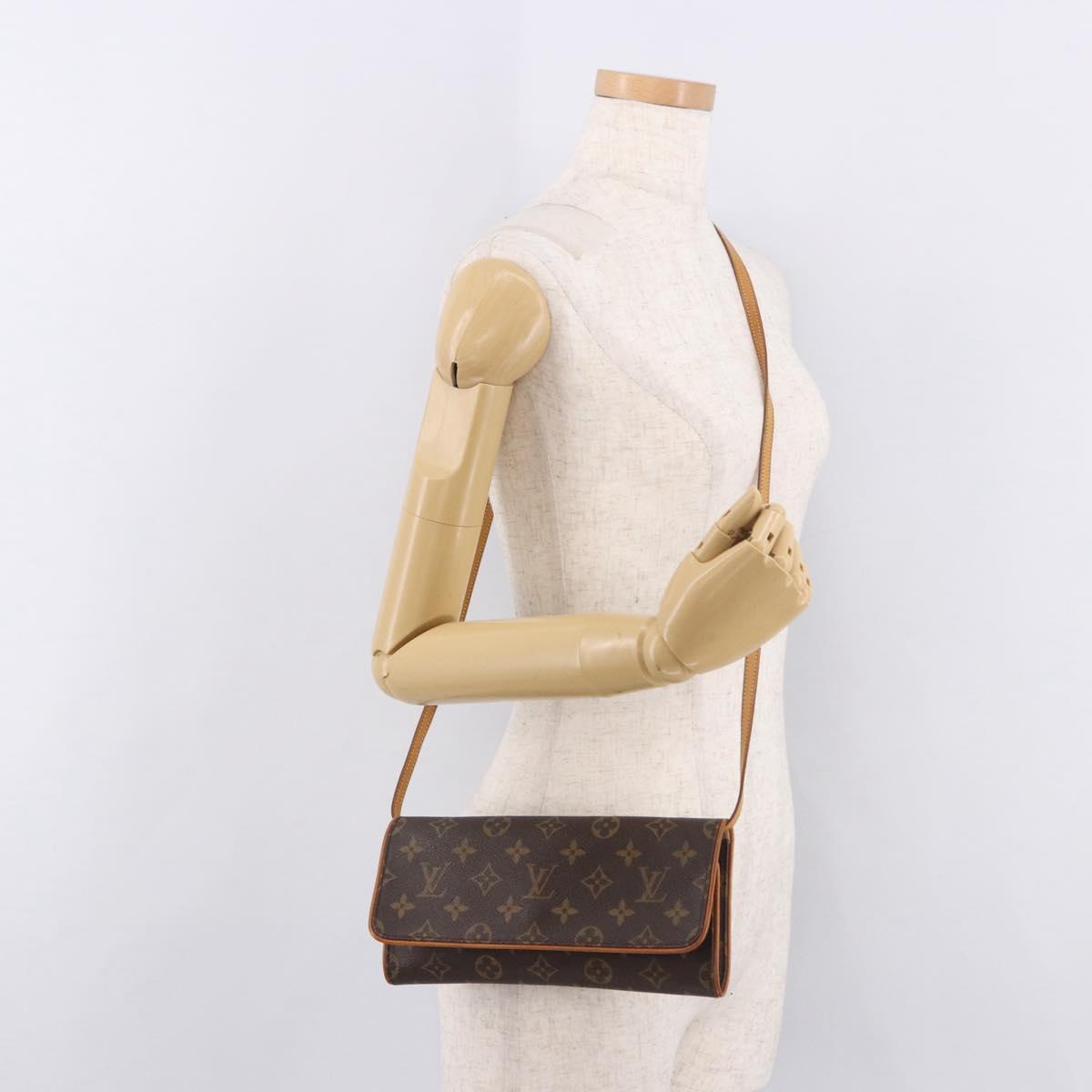 LOUIS VUITTON Monogram Pochette Twin GM Shoulder Bag M51852 LV Auth 189895A