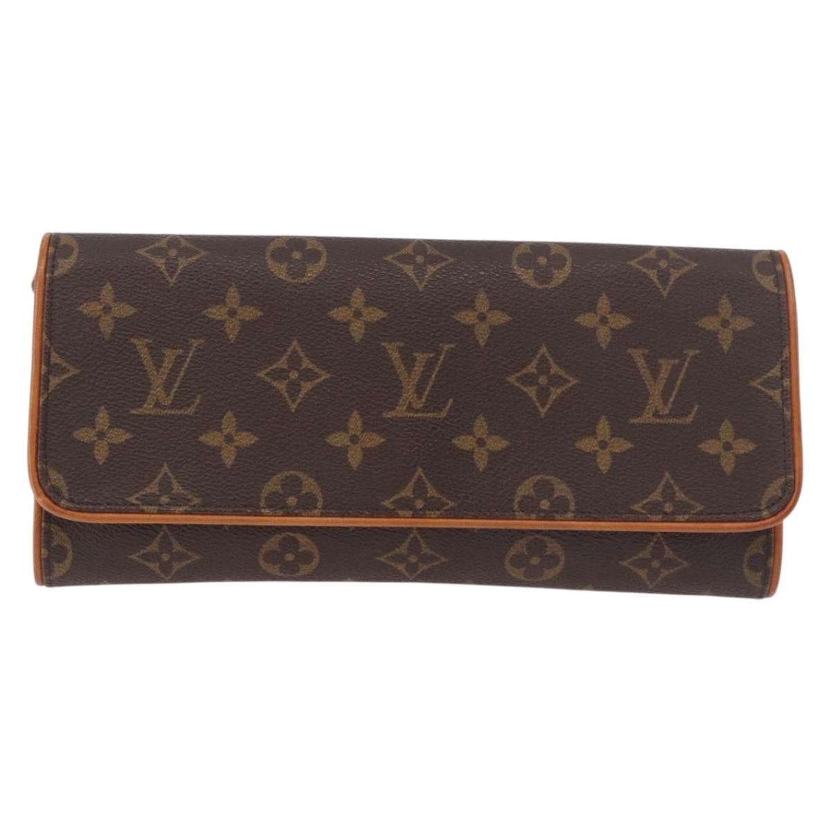 LOUIS VUITTON Monogram Pochette Twin GM Shoulder Bag M51852 LV Auth 189895A