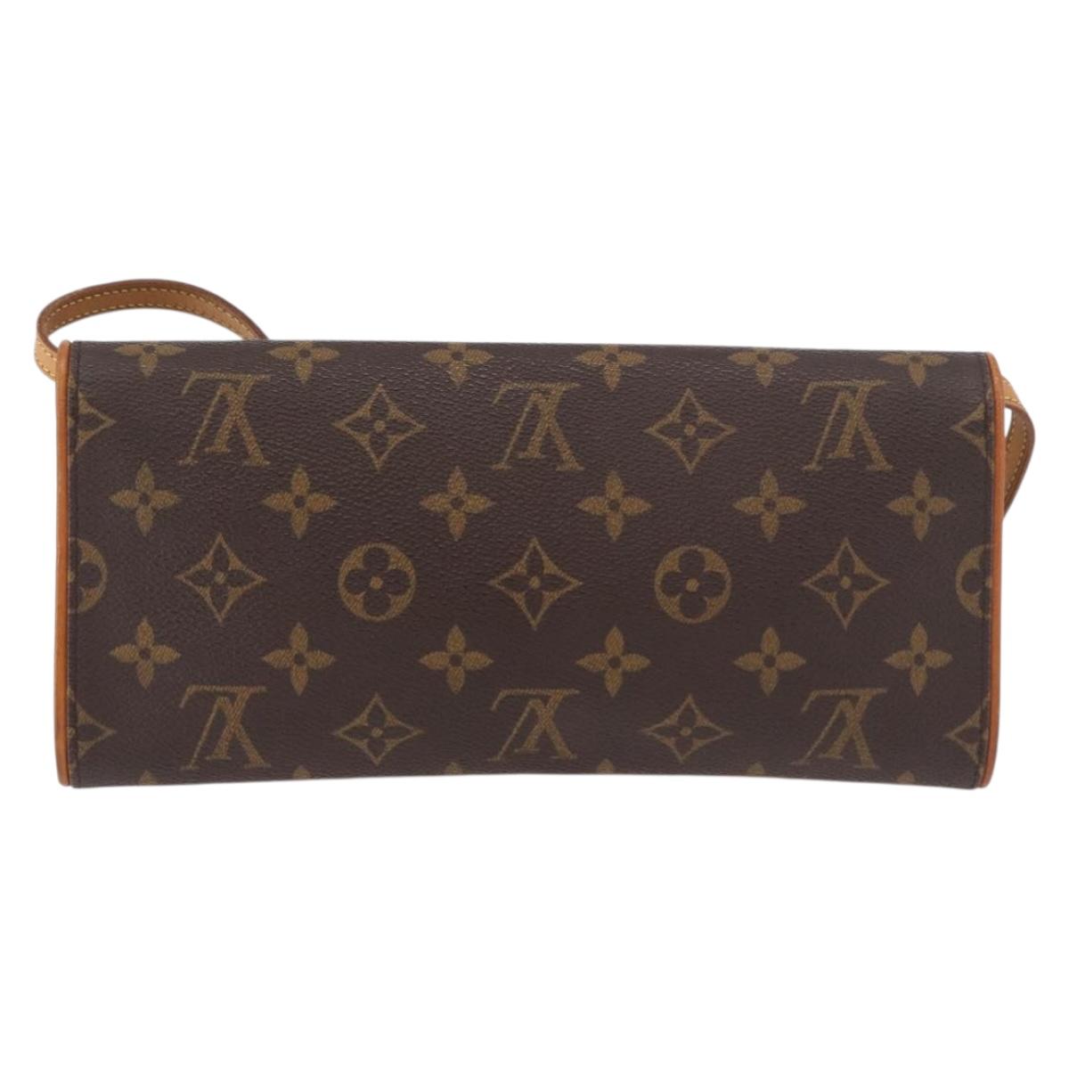 LOUIS VUITTON Monogram Pochette Twin GM Shoulder Bag M51852 LV Auth 189895A