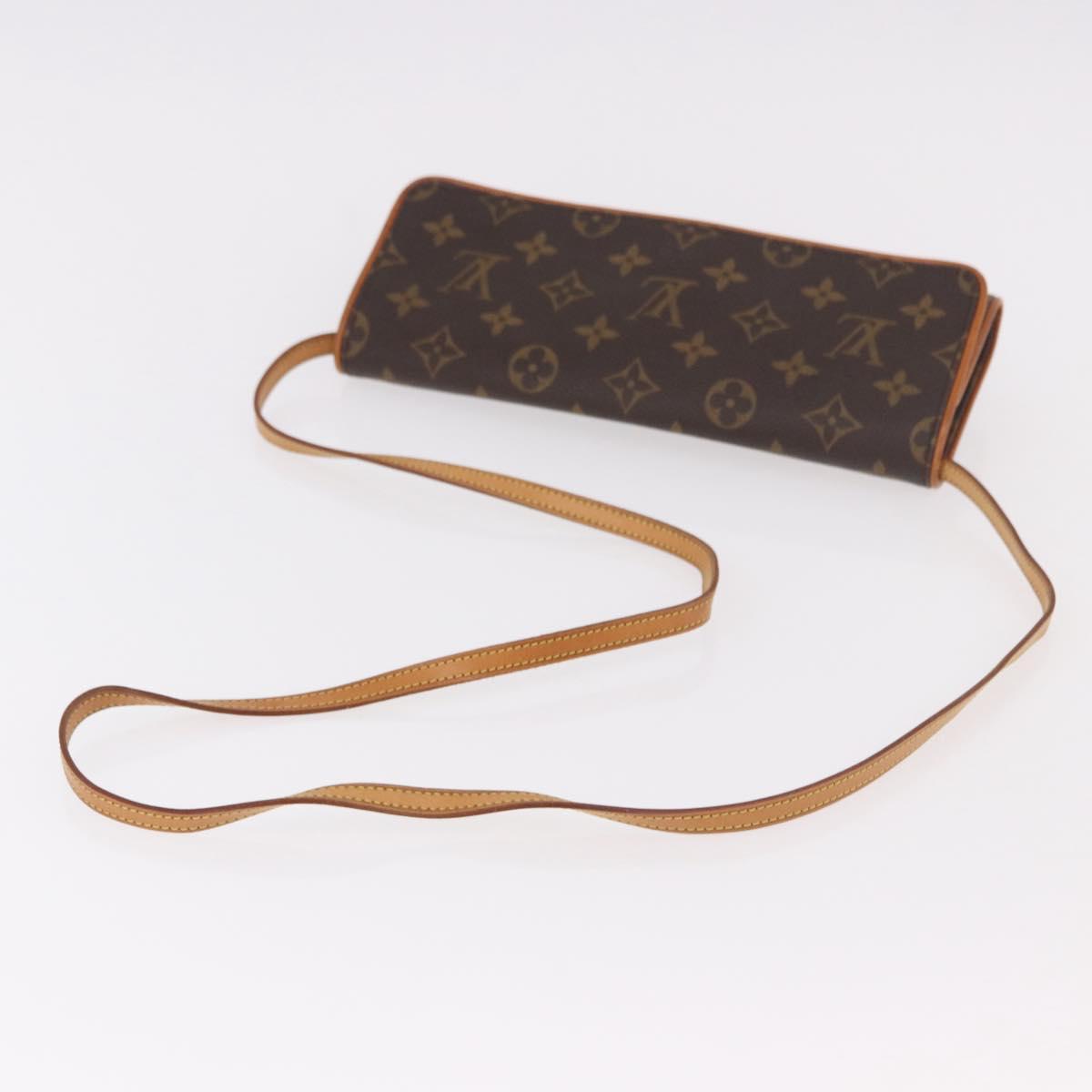LOUIS VUITTON Monogram Pochette Twin GM Shoulder Bag M51852 LV Auth 189895A