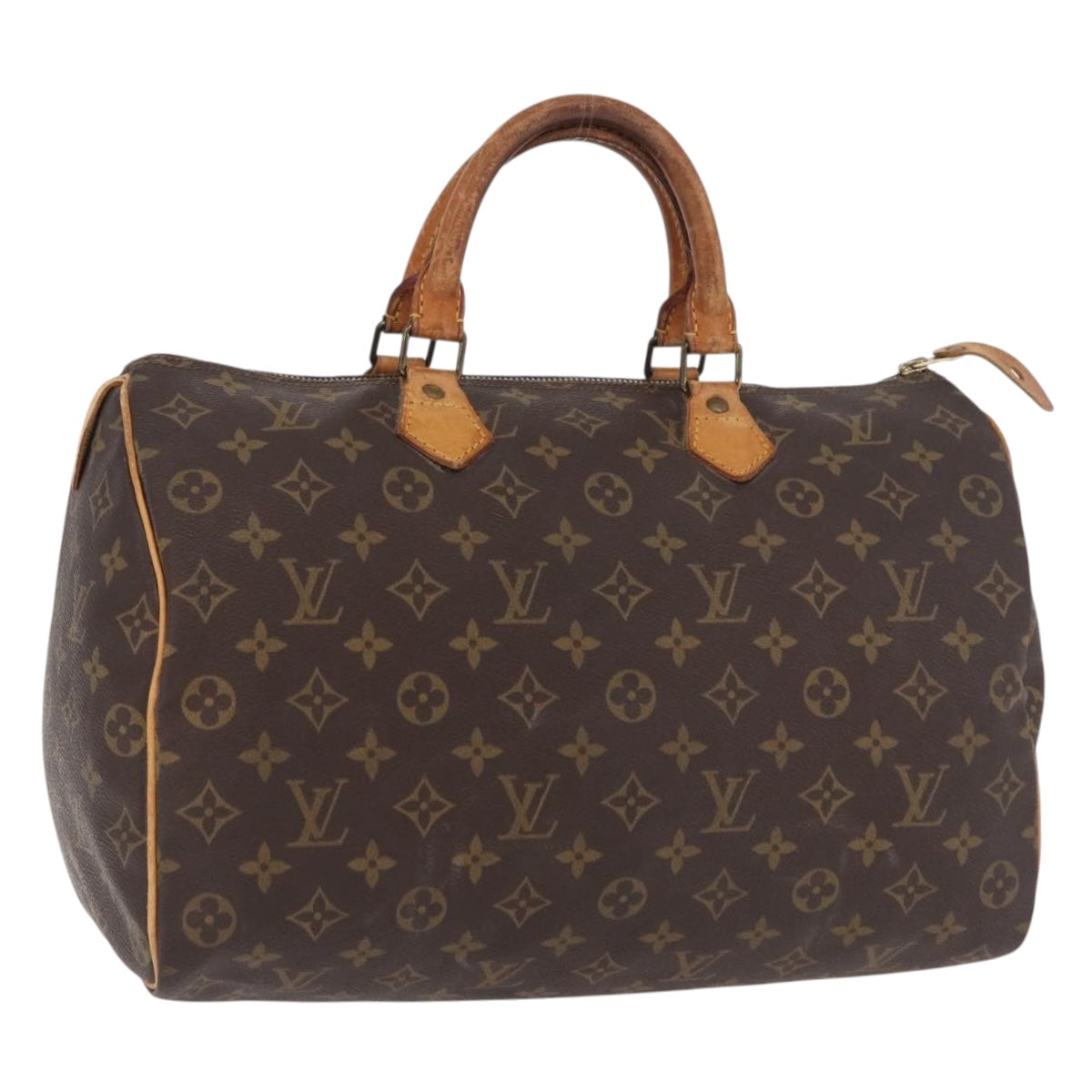 LOUIS VUITTON Monogram Speedy 35 Hand Bag M41524 LV Auth 189900