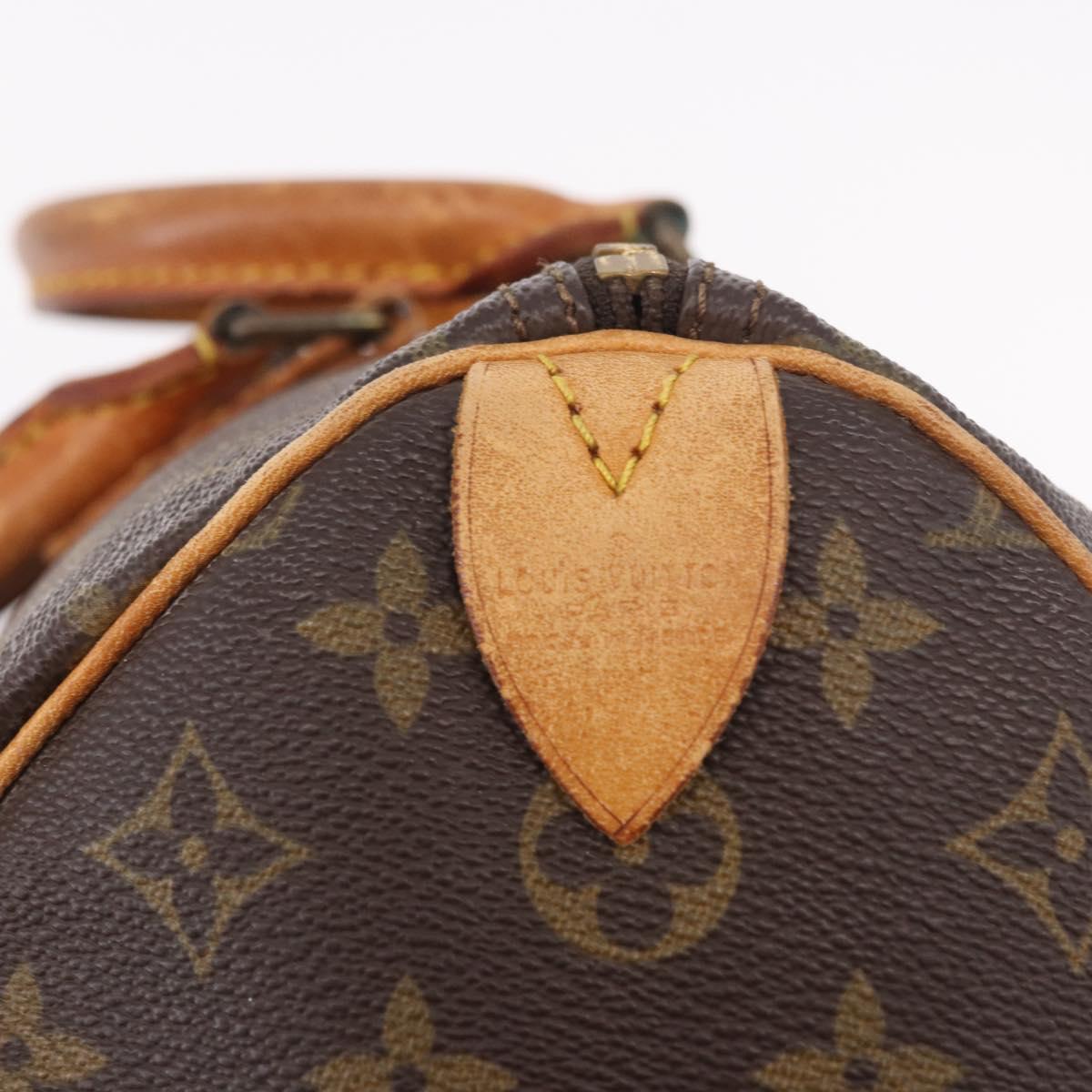 LOUIS VUITTON Monogram Speedy 35 Hand Bag M41524 LV Auth 189900