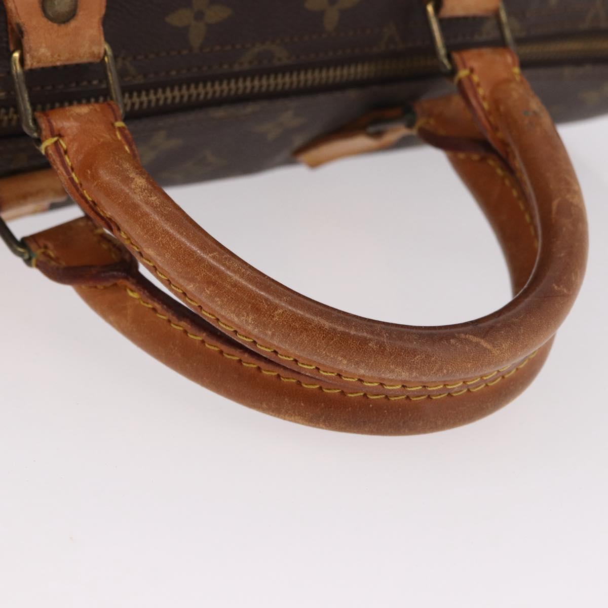 LOUIS VUITTON Monogram Speedy 35 Hand Bag M41524 LV Auth 189900