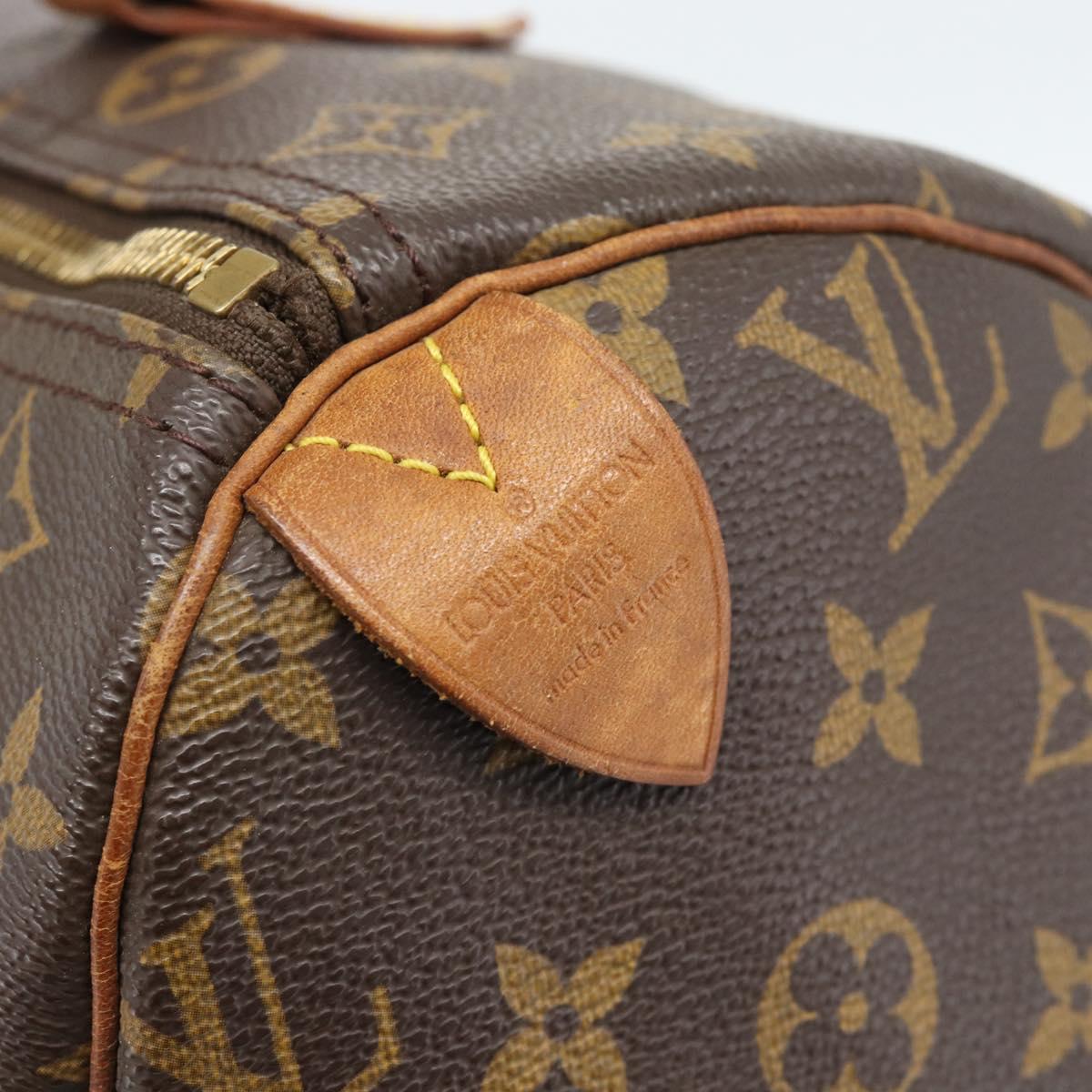 LOUIS VUITTON Monogram Speedy 30 Hand Bag M41526 LV Auth 189903
