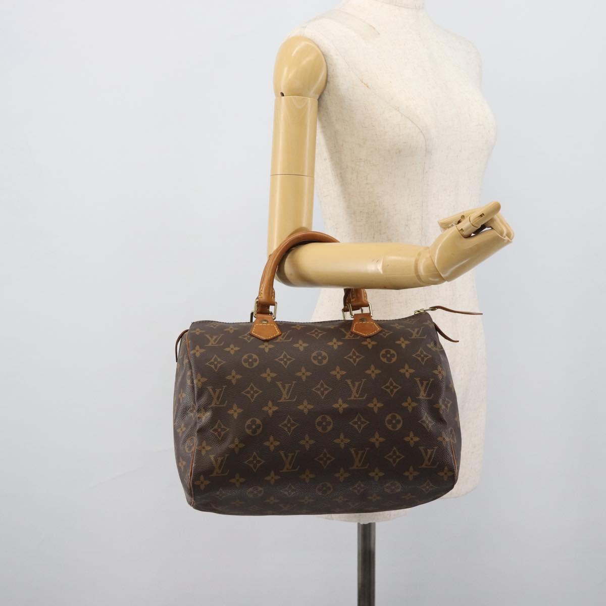 LOUIS VUITTON Monogram Speedy 30 Hand Bag M41526 LV Auth 189903