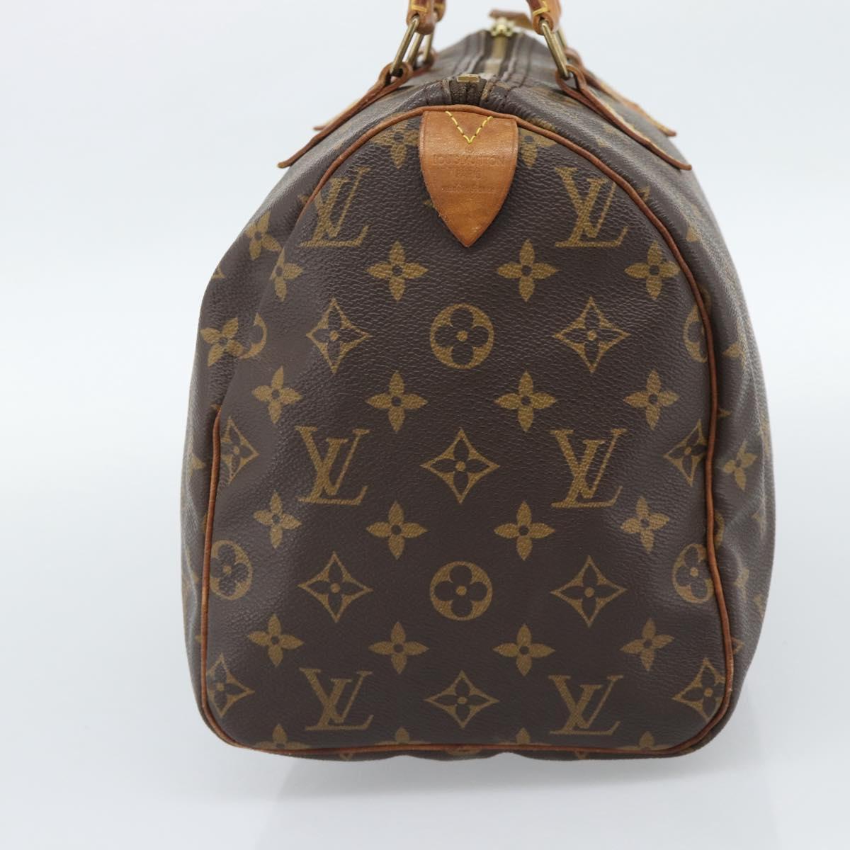 LOUIS VUITTON Monogram Speedy 30 Hand Bag M41526 LV Auth 189903