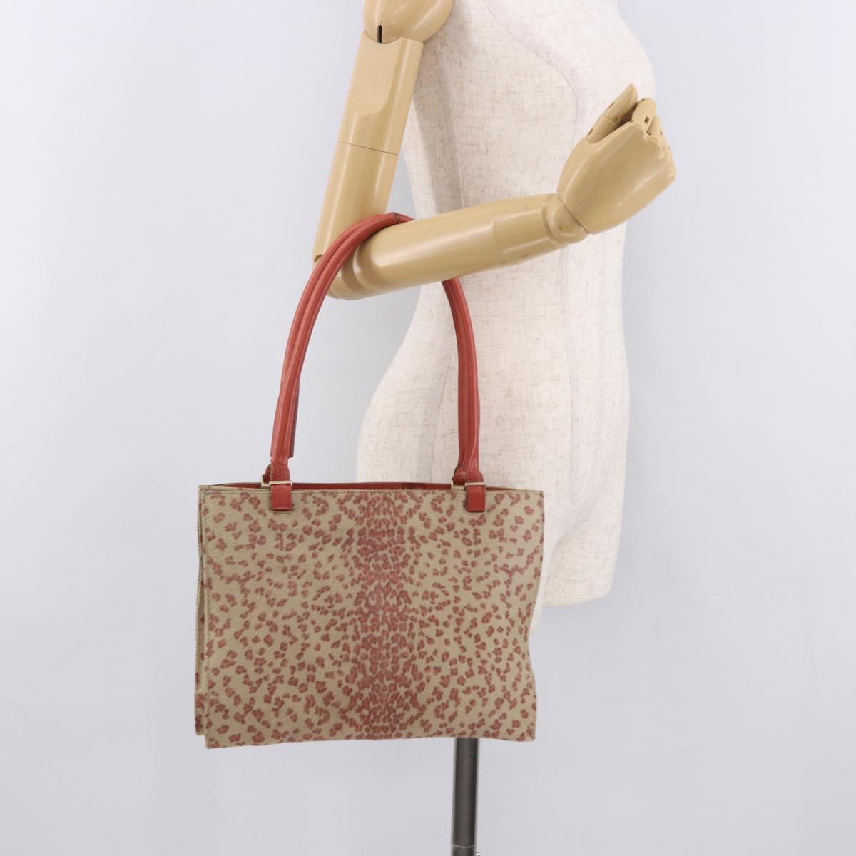 BOTTEGAVENETA Hand Bag Harako leather Beige Gold Auth 189905