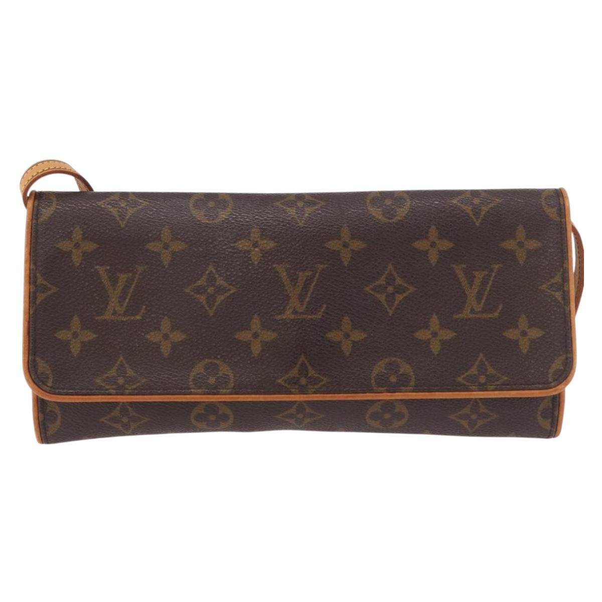LOUIS VUITTON Monogram Pochette Twin GM Shoulder Bag M51852 LV Auth 189908A