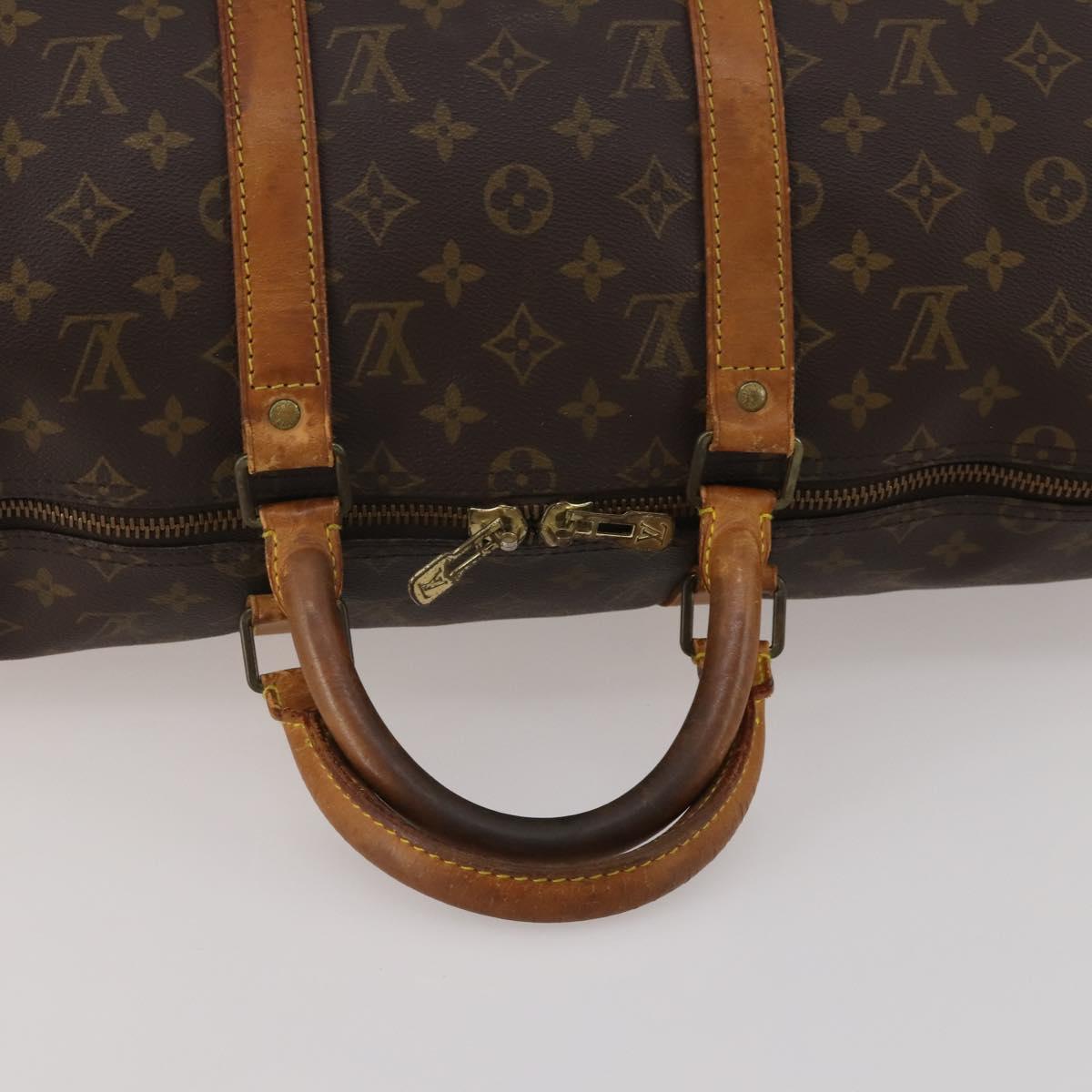 LOUIS VUITTON Monogram Keepall 50 Boston Bag M41426 LV Auth 189909