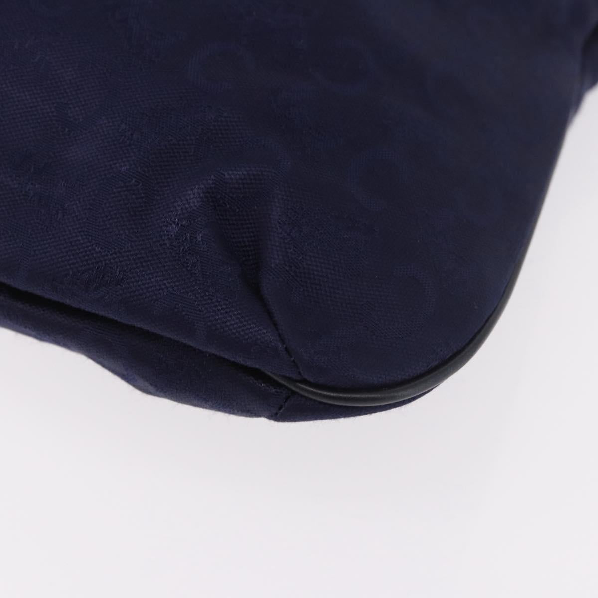 CELINE C Sulky Hand Bag Canvas Navy Auth 189917A