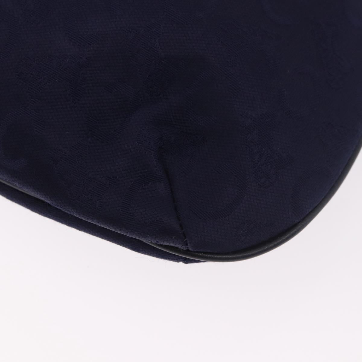 CELINE C Sulky Hand Bag Canvas Navy Auth 189917A