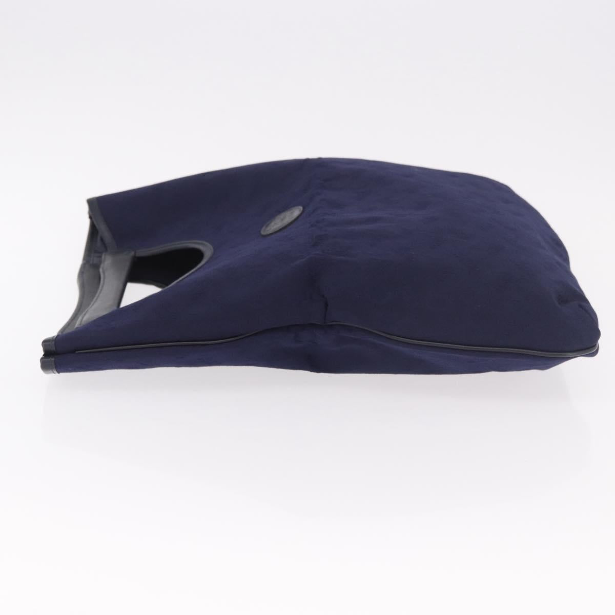 CELINE C Sulky Hand Bag Canvas Navy Auth 189917A