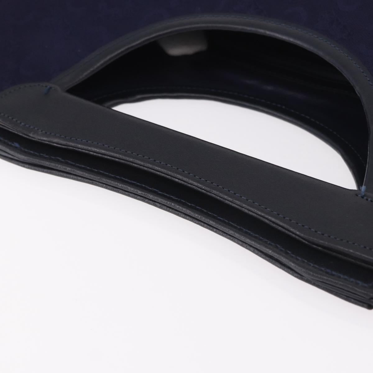 CELINE C Sulky Hand Bag Canvas Navy Auth 189917A