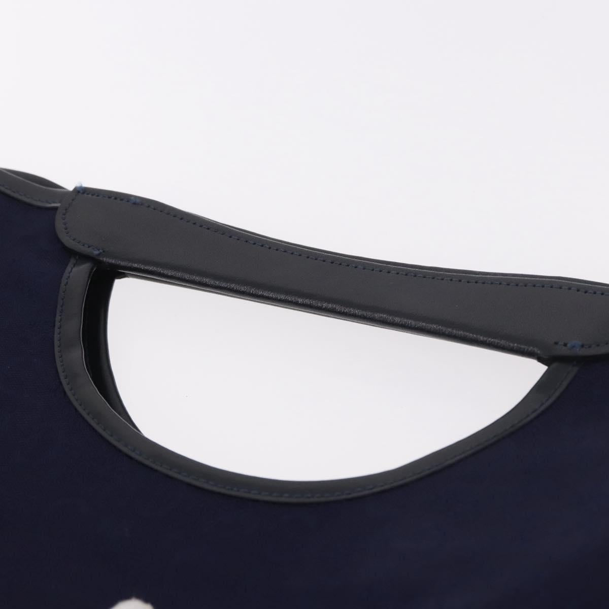 CELINE C Sulky Hand Bag Canvas Navy Auth 189917A