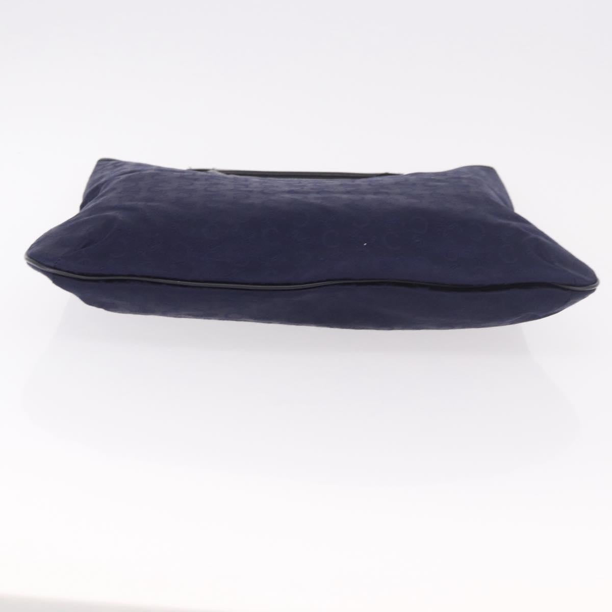 CELINE C Sulky Hand Bag Canvas Navy Auth 189917A